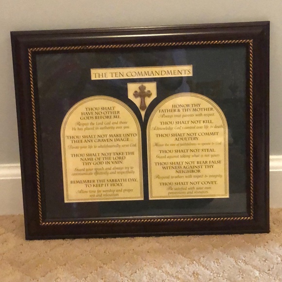 Carpentree Other - Framed Ten Commandments